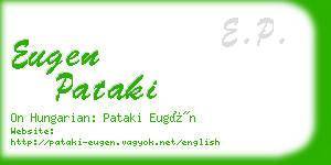 eugen pataki business card